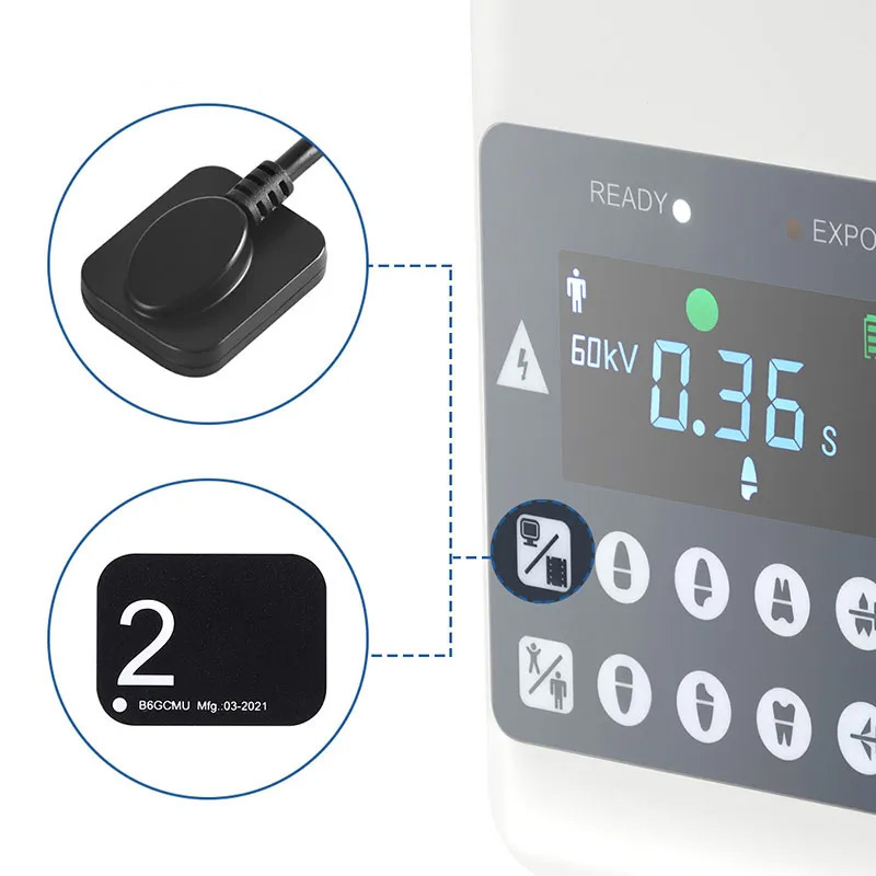 Dental Portable X-Ray Machine Built-in Screen X-Ray Unit with Dental Digital X-ray Sensor